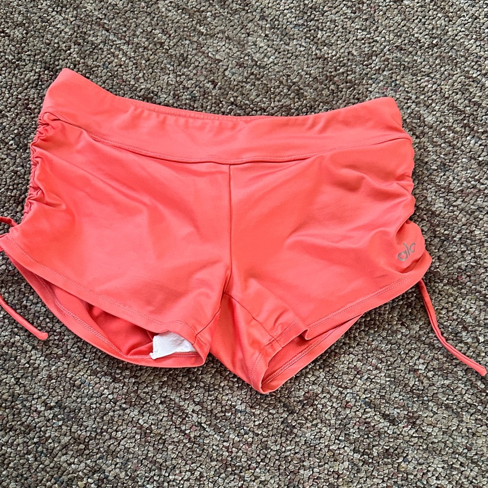 ALO Yoga Vibrant Coral Athletic Shorts